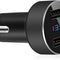 Dual USB Car Charger, 4.8A Output, 12/24 Volt USB Adapter Plug for Cigarette Lighter Voltage Meter, Compatible with Iphone,Ipad, Samsung Galaxy, LG, Google, Black